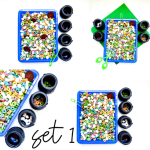 an edible sensory bin for st. patrick's day