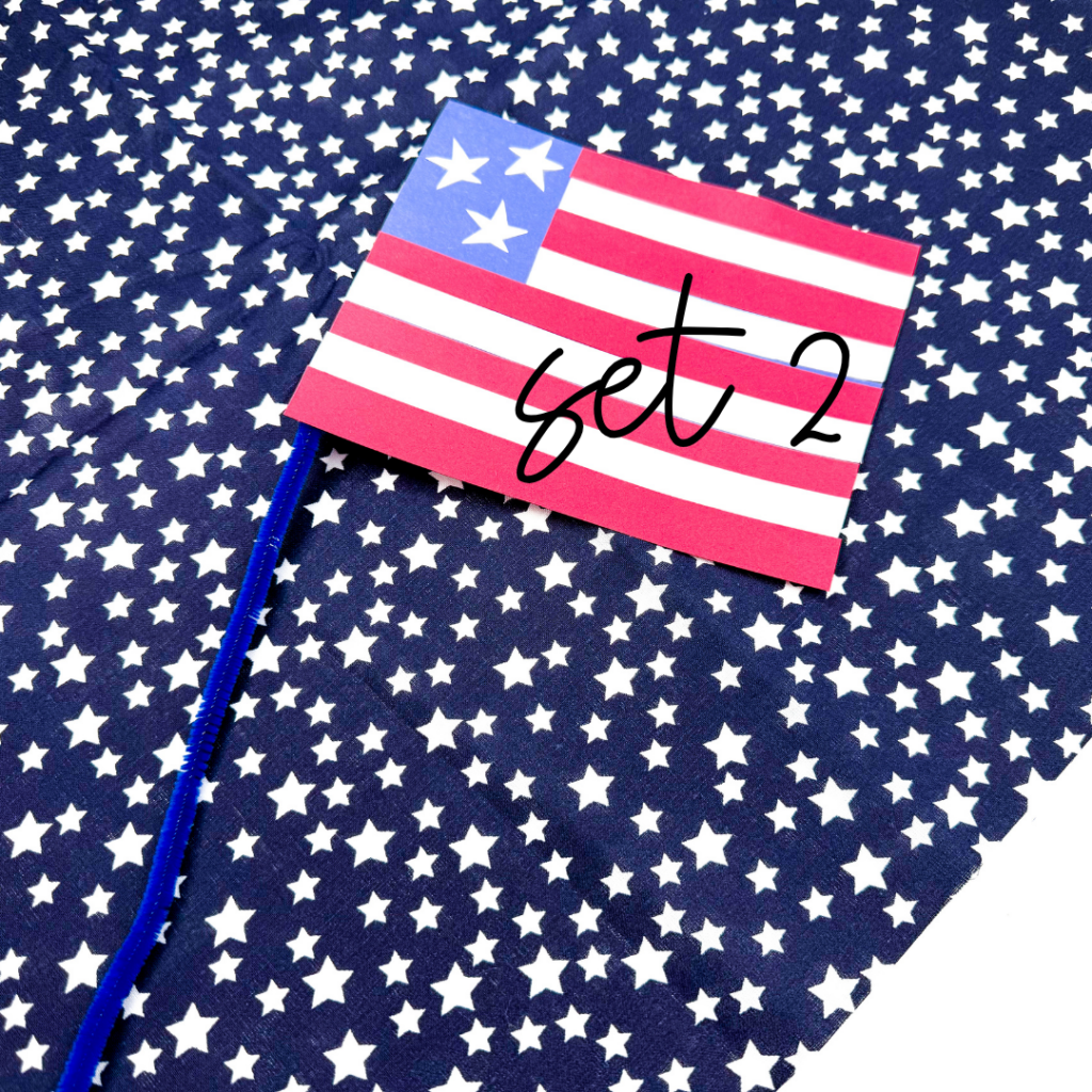 american flag craft made out of construction paper