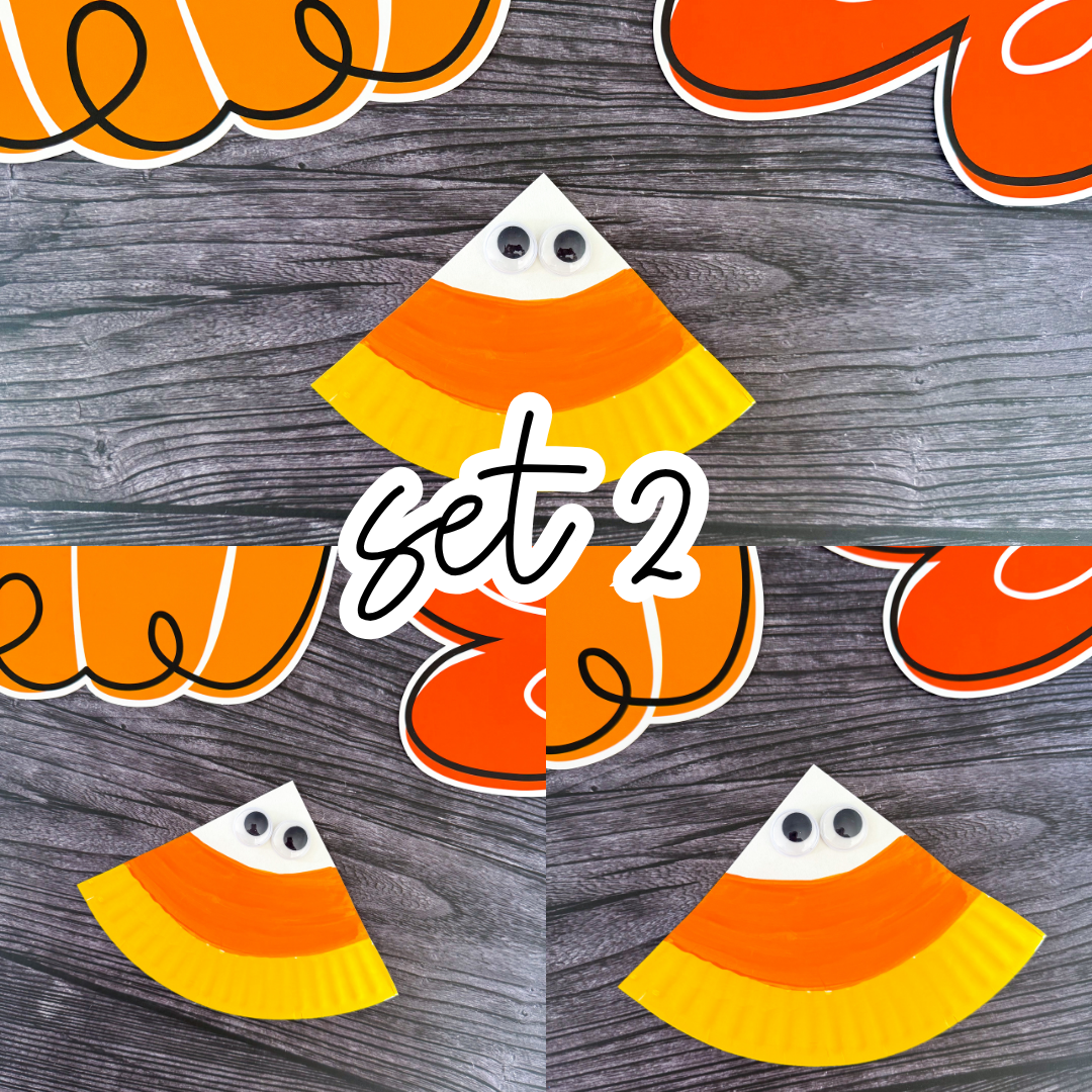 Candy Corn Paper Plate Craft