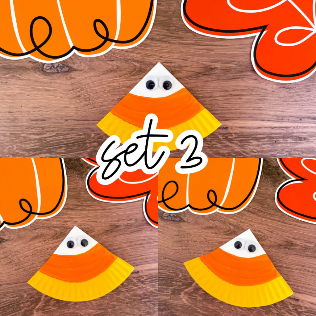 Candy Corn Paper Plate Craft