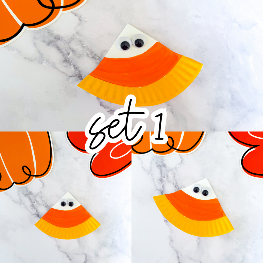 Candy Corn Paper Plate Craft