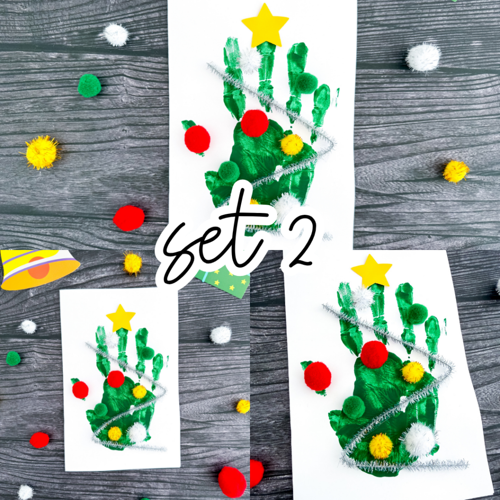 Handprint Tree Card Craft Set 2