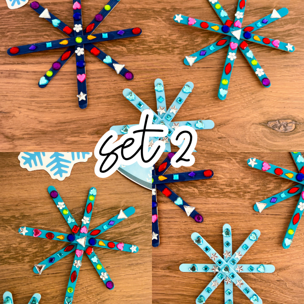 Snowflake Popsicle Stick Craft